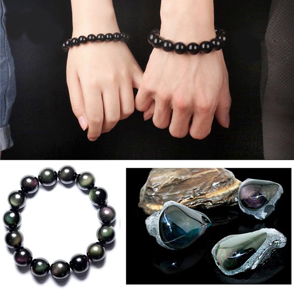 natural 6a high grade rainbow eye double strands obsidian round bead bracelet single circle bracelets, Black
natural 6a high grade rainbow eye double strands obsidian round bead bracelet single circle bracelets, Black