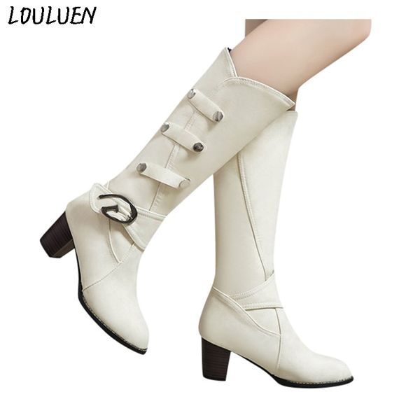 louluen 2019 boots knee high boots women's fashion scrub high heel winter warm snow shoe roman laarzen bottes #1111, Black
louluen 2019 boots knee high boots women's fashion scrub high heel winter warm snow shoe roman laarzen bottes #1111, Black