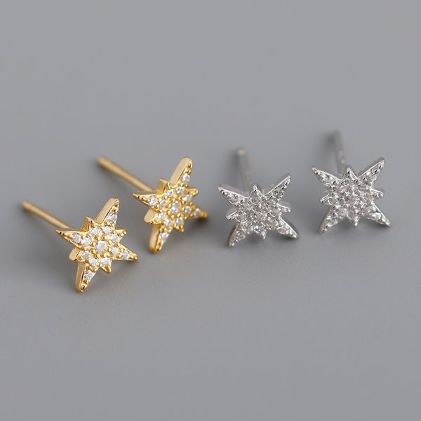 925 sterling silver star stud earrings for women elegant wedding jewelry pendientes mujer moda 2020 brincos eh1101, Golden;silver
925 sterling silver star stud earrings for women elegant wedding jewelry pendientes mujer moda 2020 brincos eh1101, Golden;silver