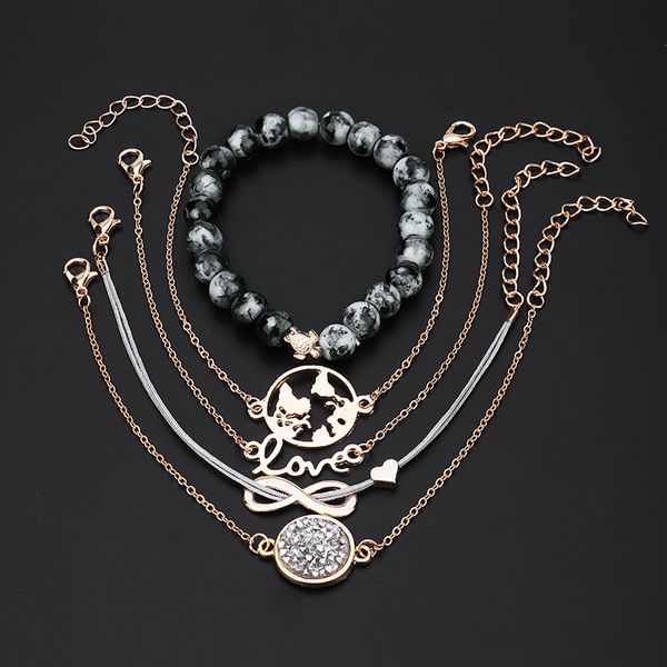 punk turtle map heart letter love crystal beads chain multilayer pendant gold bracelet set charm girl jewelry gift 5 pcs/ set, Black
punk turtle map heart letter love crystal beads chain multilayer pendant gold bracelet set charm girl jewelry gift 5 pcs/ set, Black