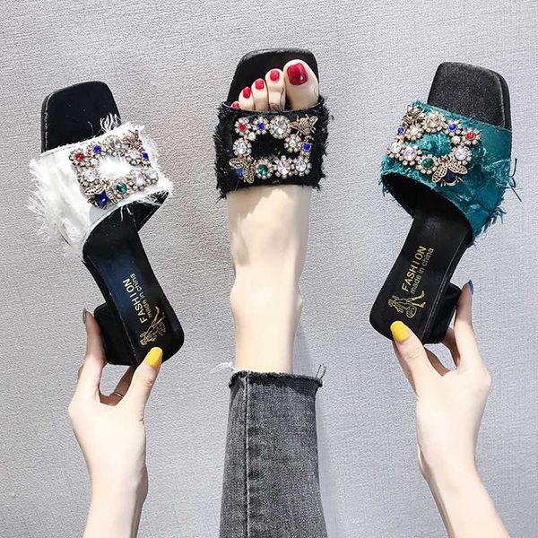 shoes slippers heels square heel glitter slides slipers women fashion med high block jelly 2020 crystal pu fabric rubber, Black
shoes slippers heels square heel glitter slides slipers women fashion med high block jelly 2020 crystal pu fabric rubber, Black