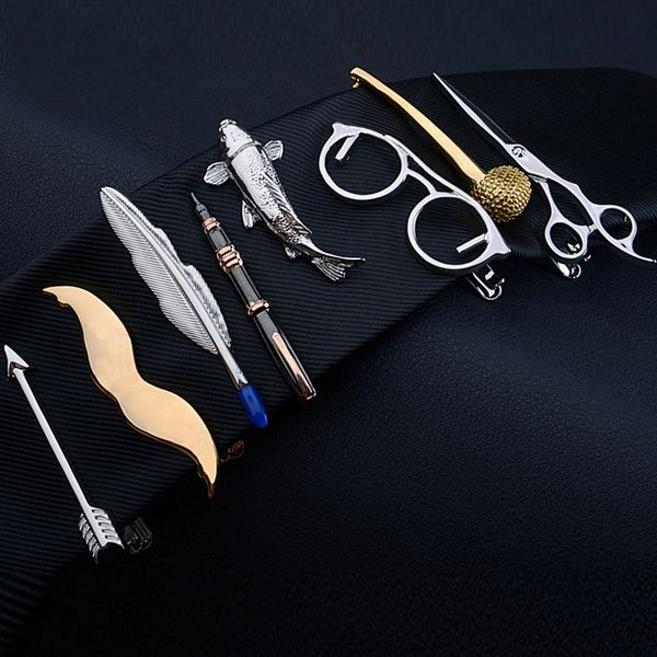 fashion gold silver color feather guitar gun anchor music sax metal tie clip for men tie bar necktie clips pin jewelry decor, Silver;golden
fashion gold silver color feather guitar gun anchor music sax metal tie clip for men tie bar necktie clips pin jewelry decor, Silver;golden