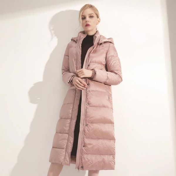 long thick duck down coat over the knee of winter fashion fashion brand, Black
long thick duck down coat over the knee of winter fashion fashion brand, Black