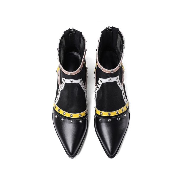 2020 new spring pointed rivet fashion simple wild women's sandals women's boots shoes, Black
2020 new spring pointed rivet fashion simple wild women's sandals women's boots shoes, Black