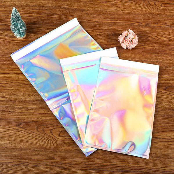 new laser self sealing plastic envelopes mailing storage bags holographic gift jewelry cosmetics poly adhesive courier packaging bags
new laser self sealing plastic envelopes mailing storage bags holographic gift jewelry cosmetics poly adhesive courier packaging bags