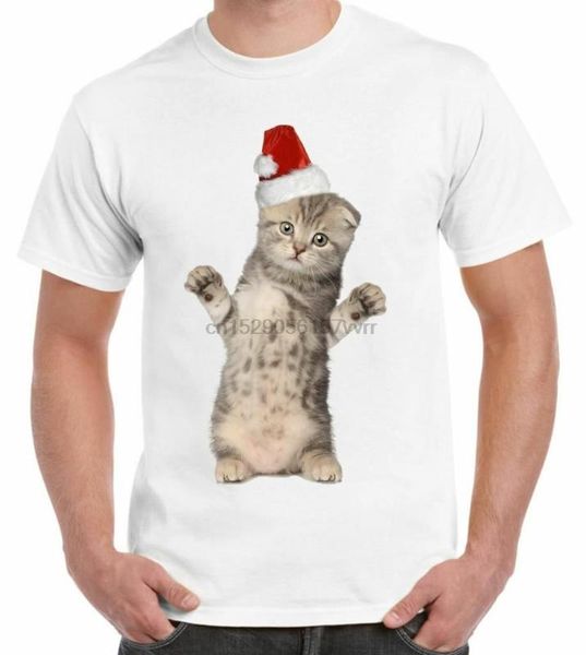 santa claus kitten men t-shirt - christmas gift present xmas father cat(2, White;black
santa claus kitten men t-shirt - christmas gift present xmas father cat(2, White;black