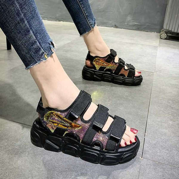 2020 summer with heel shoes sandals on a wedge muffins shoe med women's heels suit female beige all-match ladies thick, Black
2020 summer with heel shoes sandals on a wedge muffins shoe med women's heels suit female beige all-match ladies thick, Black