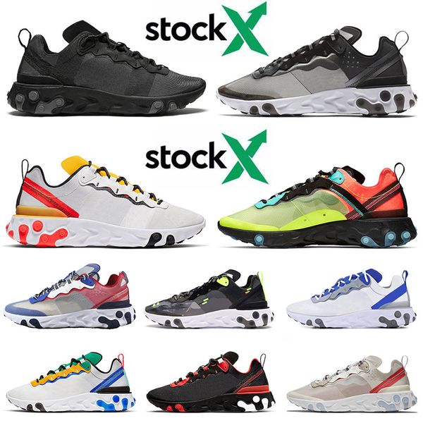 2020 new react element 55 87 epic reacts soft running shoes for mens womens trainers triple black white fashion designer runners sneakers, White;red
2020 new react element 55 87 epic reacts soft running shoes for mens womens trainers triple black white fashion designer runners sneakers, White;red