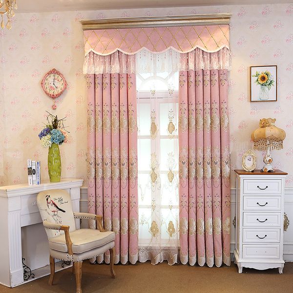 european chenille embroidered pink girl shading curtains for living dining room bedroom
european chenille embroidered pink girl shading curtains for living dining room bedroom