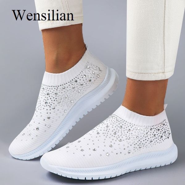 vulcanized shoes sneakers women trainers knitted sneakers ladies slip-on sock shoes sparkly crystal zapatillas mujer casual y200424, Black
vulcanized shoes sneakers women trainers knitted sneakers ladies slip-on sock shoes sparkly crystal zapatillas mujer casual y200424, Black