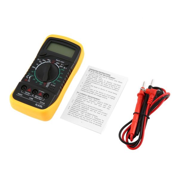 xl830l backlight digital lcd multimeter voltmeter ammeter ac dc diode resistence ohm volt tester test current data hold
xl830l backlight digital lcd multimeter voltmeter ammeter ac dc diode resistence ohm volt tester test current data hold