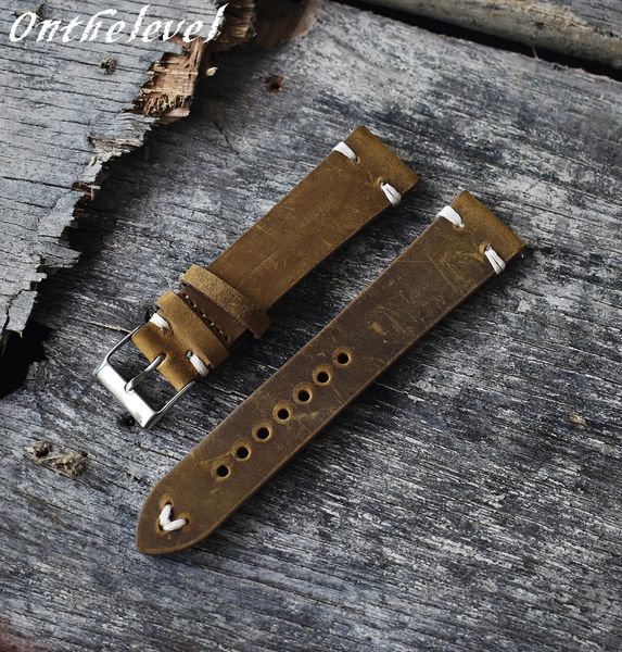 onthelevel handmade retro genuine leather watch band strap 18mm 20mm 22mm man women wrist watchbands belt silver polished buckle, Black;brown
onthelevel handmade retro genuine leather watch band strap 18mm 20mm 22mm man women wrist watchbands belt silver polished buckle, Black;brown