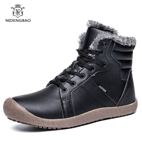 anti-skiing snow boots men winter warm leather ankle boots plus velvet men shoes thickening casual shoes male plus size 36-48, Black
anti-skiing snow boots men winter warm leather ankle boots plus velvet men shoes thickening casual shoes male plus size 36-48, Black