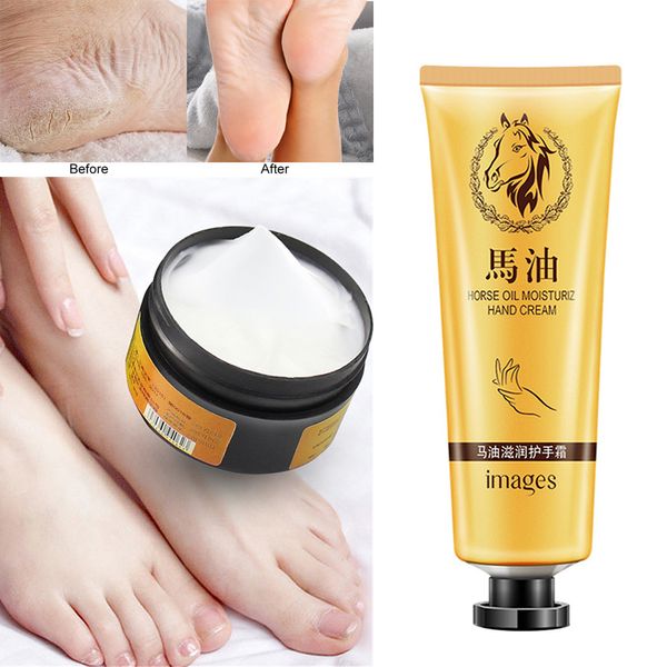 Horse Oil Hand Cream And Feet Cream Set Repair Anti-aging Winter Anti-crack Whitening Hand Lotion Nourishing Care Cream Tslm2