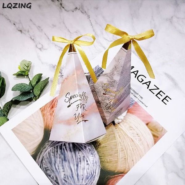 new pyramid shaped gift box specially for you packaging wedding favors candy box ribbon party decor party supplies paper boxes
new pyramid shaped gift box specially for you packaging wedding favors candy box ribbon party decor party supplies paper boxes