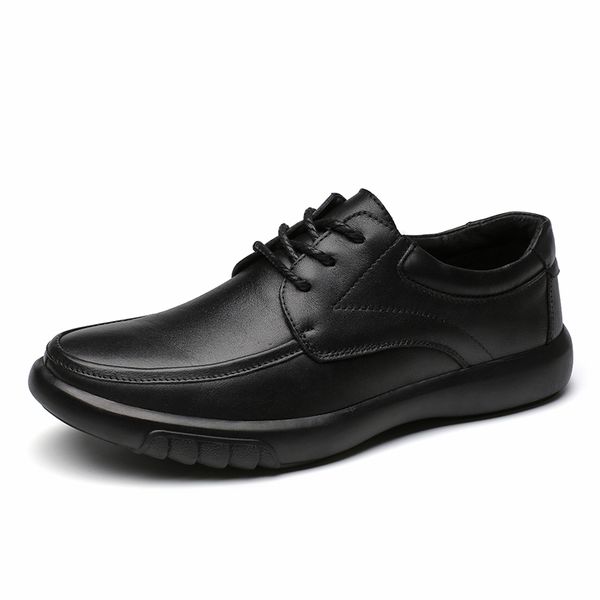 business men's shoes casual spring leather shoes soft fashion walking comfortable men breathable 7#25d50, Black
business men's shoes casual spring leather shoes soft fashion walking comfortable men breathable 7#25d50, Black