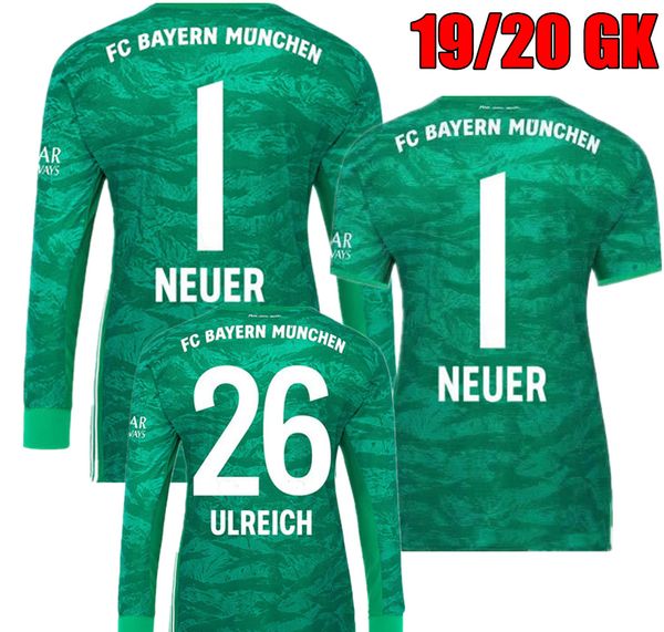 2019 2020 bayern long sleeve green neuer goalkeeper soccer jerseys #1 manuel neuer #26 ulreich goalie gk kit 19 20 munich football shirts, Black;yellow
2019 2020 bayern long sleeve green neuer goalkeeper soccer jerseys #1 manuel neuer #26 ulreich goalie gk kit 19 20 munich football shirts, Black;yellow