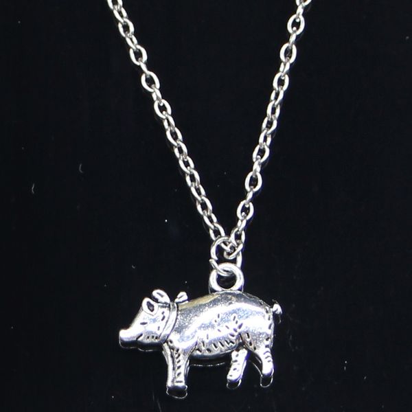 20pcs new fashion necklace 21x16mm 3d pig silver pendants short long women men colar gift jewelry choker
20pcs new fashion necklace 21x16mm 3d pig silver pendants short long women men colar gift jewelry choker
