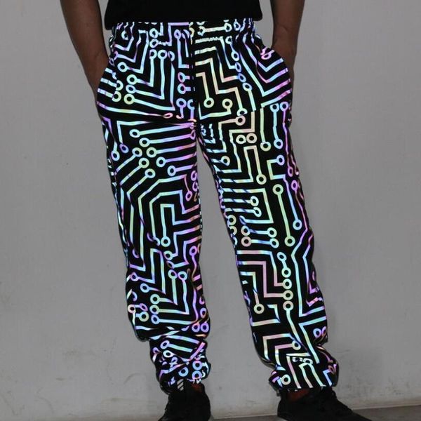 circuit colorful reflective jogging pants men pants europe hip-hop punk sweatpants glow-in-the-dark trousers sportswear, Black;blue
circuit colorful reflective jogging pants men pants europe hip-hop punk sweatpants glow-in-the-dark trousers sportswear, Black;blue