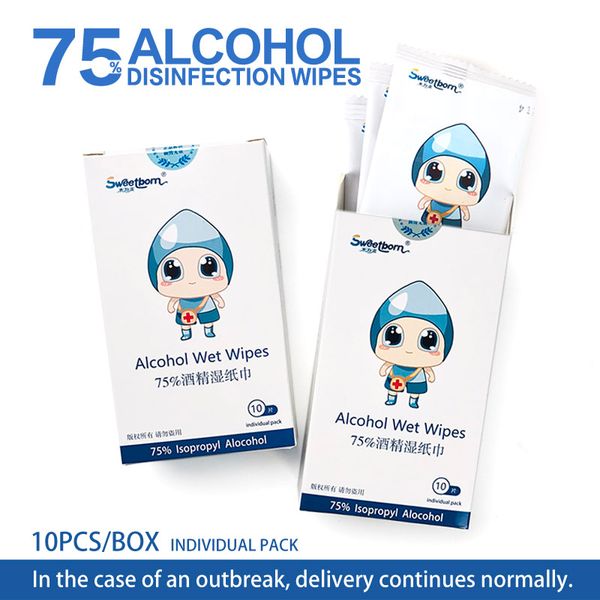 10pcs 75% alcohol disinfection wipes, each piece is individually packaged, use more hygienic , outdoor personal home disinfection
10pcs 75% alcohol disinfection wipes, each piece is individually packaged, use more hygienic , outdoor personal home disinfection