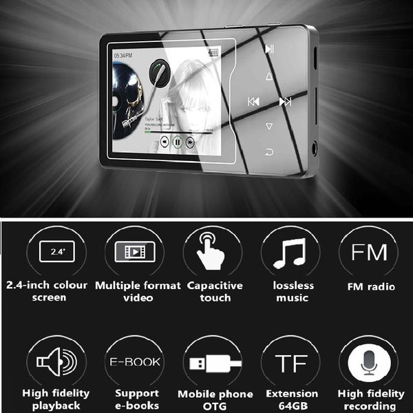 ruizu d08 mp3 digital music player 8g 16g storage 2.4inch screen lossless audio/video player fm radio e-book reading tf card
ruizu d08 mp3 digital music player 8g 16g storage 2.4inch screen lossless audio/video player fm radio e-book reading tf card