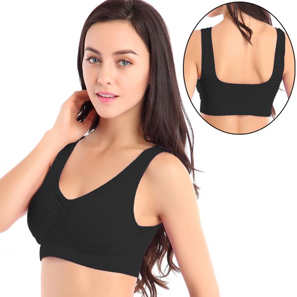 charming&dream women padded sports bra seamless yoga bra running vest plus size push up sports top, White;black
charming&dream women padded sports bra seamless yoga bra running vest plus size push up sports top, White;black