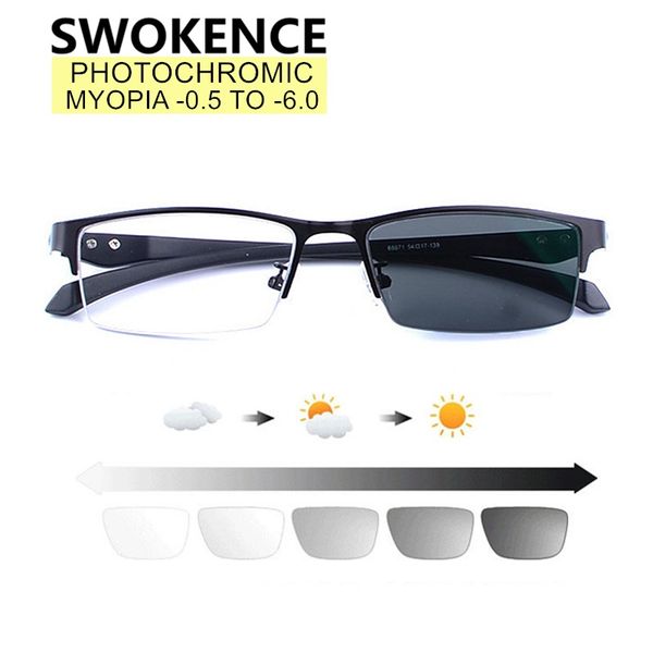 swokence myopia pchromic sunglasses women men nearsighted glasses chameleon lenses business prescription spectacles f014, White;black
swokence myopia pchromic sunglasses women men nearsighted glasses chameleon lenses business prescription spectacles f014, White;black
