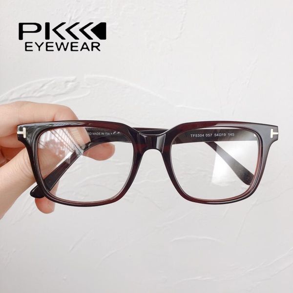 2020 new tf5304 acetate frames eyeglasses eyewear prescription myopia square brown color size54 men women optical, Black
2020 new tf5304 acetate frames eyeglasses eyewear prescription myopia square brown color size54 men women optical, Black