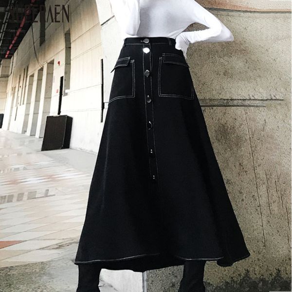 superaen autumn and winter new 2020 women skirts cotton wild casual ladies skirts korean style temperament female, Black
superaen autumn and winter new 2020 women skirts cotton wild casual ladies skirts korean style temperament female, Black