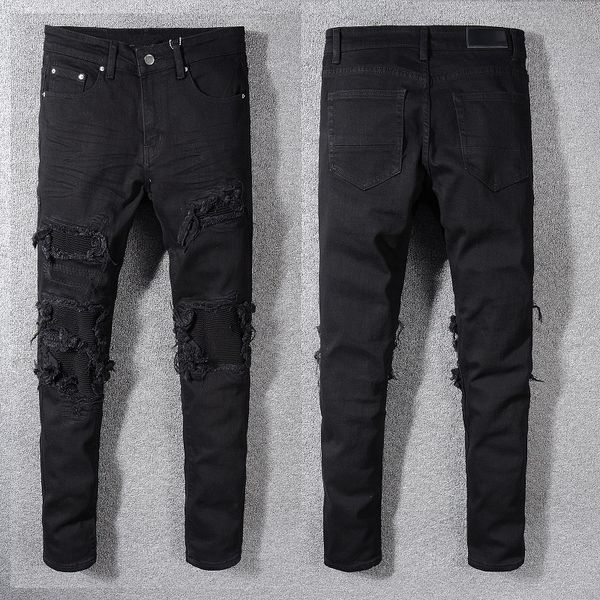 new italy style #569# men's distressed distroyed stretch pants ripped patches black skinny jeans slim trousers size 28-42, Blue
new italy style #569# men's distressed distroyed stretch pants ripped patches black skinny jeans slim trousers size 28-42, Blue