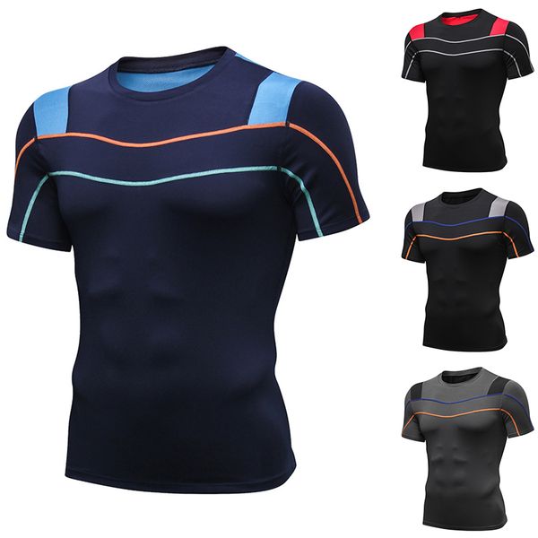 men reflective running t shirt workout bodybuilding sport short shapers t-shirt jogging men fitness tshirt men's gym suit, Black;blue
men reflective running t shirt workout bodybuilding sport short shapers t-shirt jogging men fitness tshirt men's gym suit, Black;blue