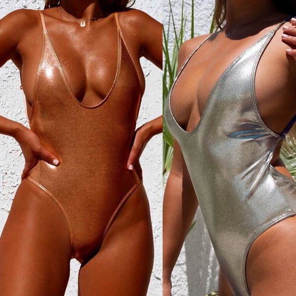 bright skin leather style women one piece swimsuit padded backless silver bling bodysuits beach wear sparkling sun monokini, White;black
bright skin leather style women one piece swimsuit padded backless silver bling bodysuits beach wear sparkling sun monokini, White;black