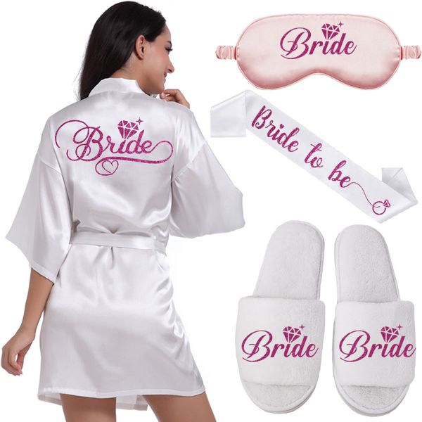 bride robe women nightwear plus size wedding kimono satin silk female hen party bathrobe bridesmaid gifts bridal party robe, Black;red
bride robe women nightwear plus size wedding kimono satin silk female hen party bathrobe bridesmaid gifts bridal party robe, Black;red