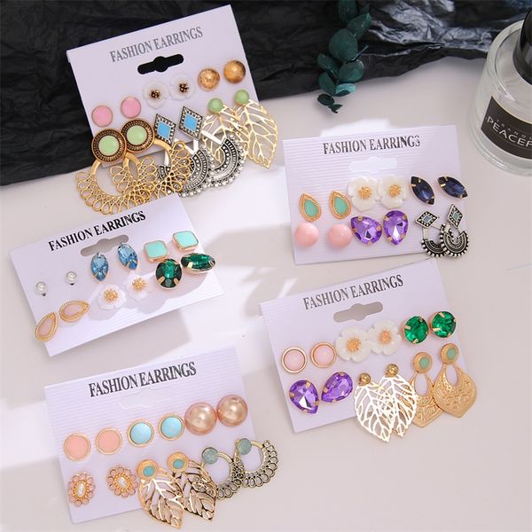 vintage mixed stud earrings set for women flowers leaves stone bohemian statement hang brincos 2020 fashion jewelry, Golden;silver
vintage mixed stud earrings set for women flowers leaves stone bohemian statement hang brincos 2020 fashion jewelry, Golden;silver