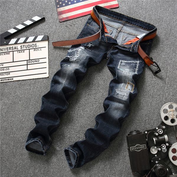 2019 european style new mens hole distressed beggar denim jeans blue slim fit pants fashion skinny male vintage jeans size 29-38
2019 european style new mens hole distressed beggar denim jeans blue slim fit pants fashion skinny male vintage jeans size 29-38