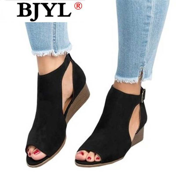 2020 fashion summer woman wedge buckles fish mouth sandals gladiator women sandals mid heel ladies peep toe women shoes, Black
2020 fashion summer woman wedge buckles fish mouth sandals gladiator women sandals mid heel ladies peep toe women shoes, Black