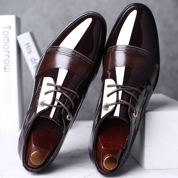patent leather shoes for men business dress shoes men large sizes oxford leather men business shoes leather pointed scarpe uomo eleganti, Black
patent leather shoes for men business dress shoes men large sizes oxford leather men business shoes leather pointed scarpe uomo eleganti, Black