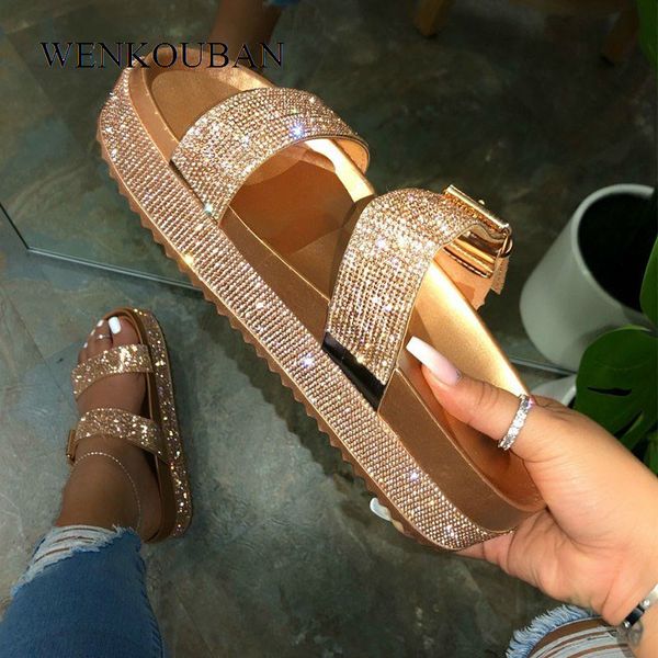 2020 summer women's shoes platform sandals slippers slides with buckle ladies slippers thick sole female sandalen dames, Black
2020 summer women's shoes platform sandals slippers slides with buckle ladies slippers thick sole female sandalen dames, Black