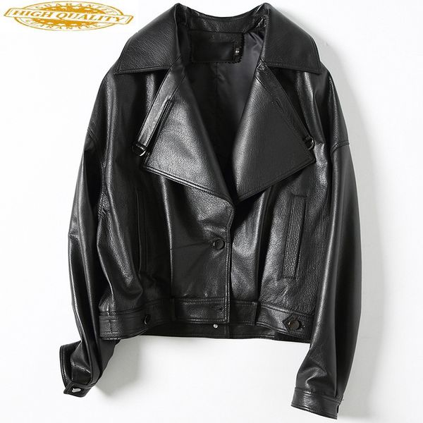 women's sheepskin coat short genuine leather jacket women korean spring autumn leather jackets chaqueta cuero mujer kj1968, Black
women's sheepskin coat short genuine leather jacket women korean spring autumn leather jackets chaqueta cuero mujer kj1968, Black