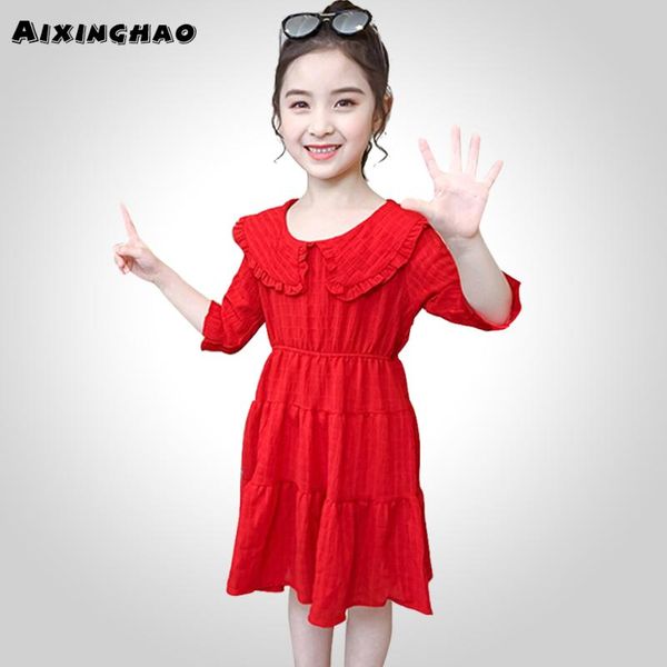 girl summer dresses solid color party dress for kids girl turn down collar kids dresses teenage girls costumes, Red;yellow
girl summer dresses solid color party dress for kids girl turn down collar kids dresses teenage girls costumes, Red;yellow