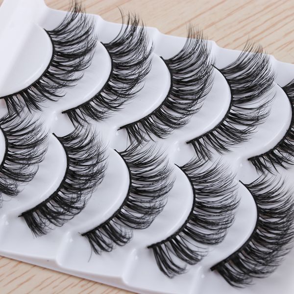 5 pairs handmade 3d messy long false eyelashes wispy flutter lashes natural long volume fake eye lashes extension tools
5 pairs handmade 3d messy long false eyelashes wispy flutter lashes natural long volume fake eye lashes extension tools