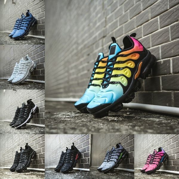 2019 новый tn plus shoes сша виноград красный фиолетовый синий тропический сансет тройной черный белый женская женская обувь кроссовки дешев, Black
2019 новый tn plus shoes сша виноград красный фиолетовый синий тропический сансет тройной черный белый женская женская обувь кроссовки дешев, Black