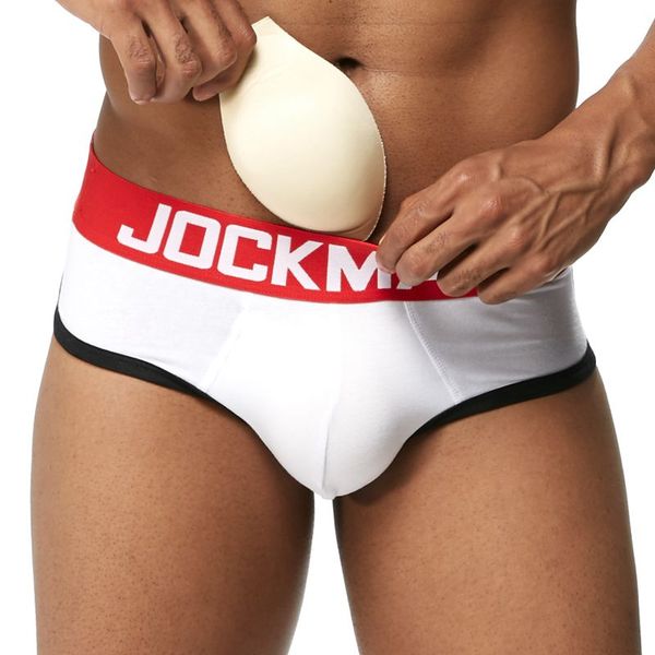 jockmail brand men underwear padded mens underwear briefs front removable pad push up cup bulge enhancing gay underwear, Black;white
jockmail brand men underwear padded mens underwear briefs front removable pad push up cup bulge enhancing gay underwear, Black;white