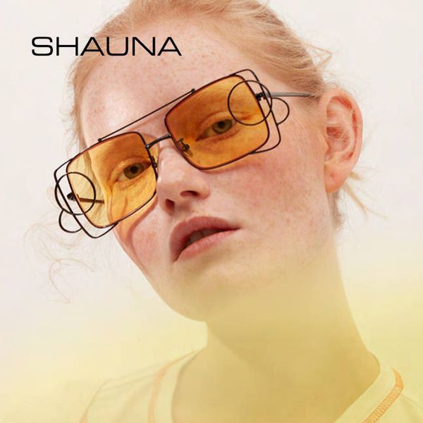 shauna unique women square sunglasses brand designer avant-garde trend street shooting glasses frame men, White;black
shauna unique women square sunglasses brand designer avant-garde trend street shooting glasses frame men, White;black
