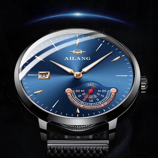 swiss authentic ailang ultra-thin men's watch full automatic mechanical watch special forces creative concept wave 2018 new, Slivery;brown
swiss authentic ailang ultra-thin men's watch full automatic mechanical watch special forces creative concept wave 2018 new, Slivery;brown
