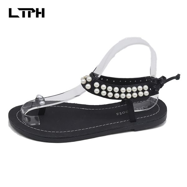 2020 new summer fairy wind sandals female ins simple wild set toe pearl flat shoes beach sandals and slippers women, Black
2020 new summer fairy wind sandals female ins simple wild set toe pearl flat shoes beach sandals and slippers women, Black