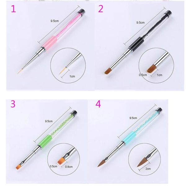 1pcs nail art paint brush set acrylic liquid powder gel polish extension carving liner flower petal 3d image draw dot peng pen b, Silver
1pcs nail art paint brush set acrylic liquid powder gel polish extension carving liner flower petal 3d image draw dot peng pen b, Silver