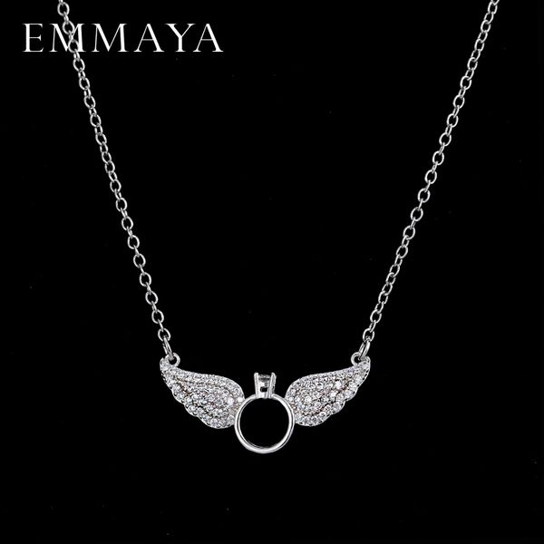 emmaya brightly new statement choker necklace angel wings pendants necklaces for women gifts, Silver
emmaya brightly new statement choker necklace angel wings pendants necklaces for women gifts, Silver