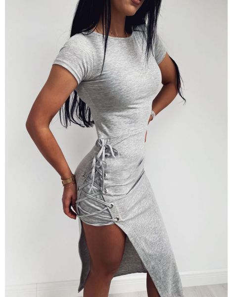 irregular length split womens dresses bandage o-neck skinny women dress summer solid color slim ladies clothing, Black;gray
irregular length split womens dresses bandage o-neck skinny women dress summer solid color slim ladies clothing, Black;gray