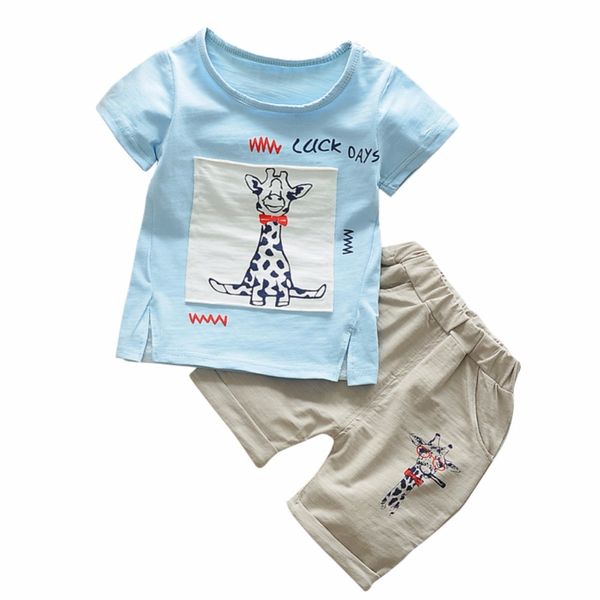 infant baby t-shirts +shorts 2pc clothes set new boys cute short sleeve cartoon giraffe letter printing children's sets, White
infant baby t-shirts +shorts 2pc clothes set new boys cute short sleeve cartoon giraffe letter printing children's sets, White